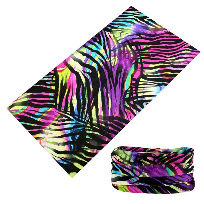 

Buffe Fashion Rainbow Striped 3D Magic Tubular Seamless Bandanas For Women Men Head Scarf Cycling Motorcycle Face Mask Kerchief