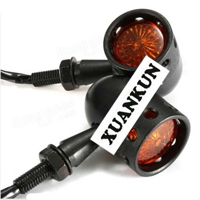 

XUANKUN CG125 Motorcycle Parts Modified Metal Shell Retro Turn Lights