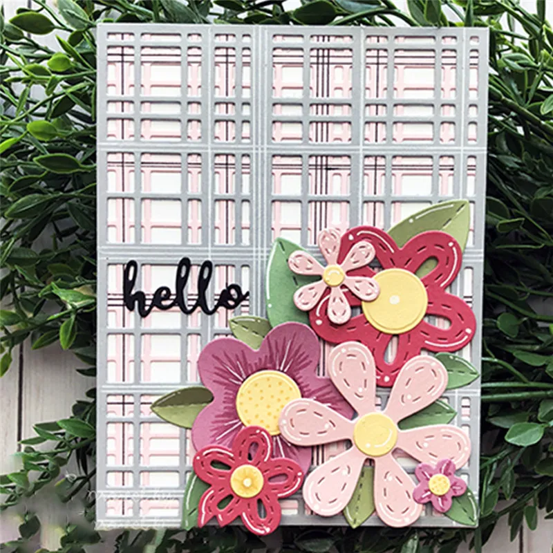 

Naifumodo DIY Plants Flower Metal Cutting Dies Craft Card Embossing Stencil Scrapbooking 2019 New Frame Die Cut For Card Making