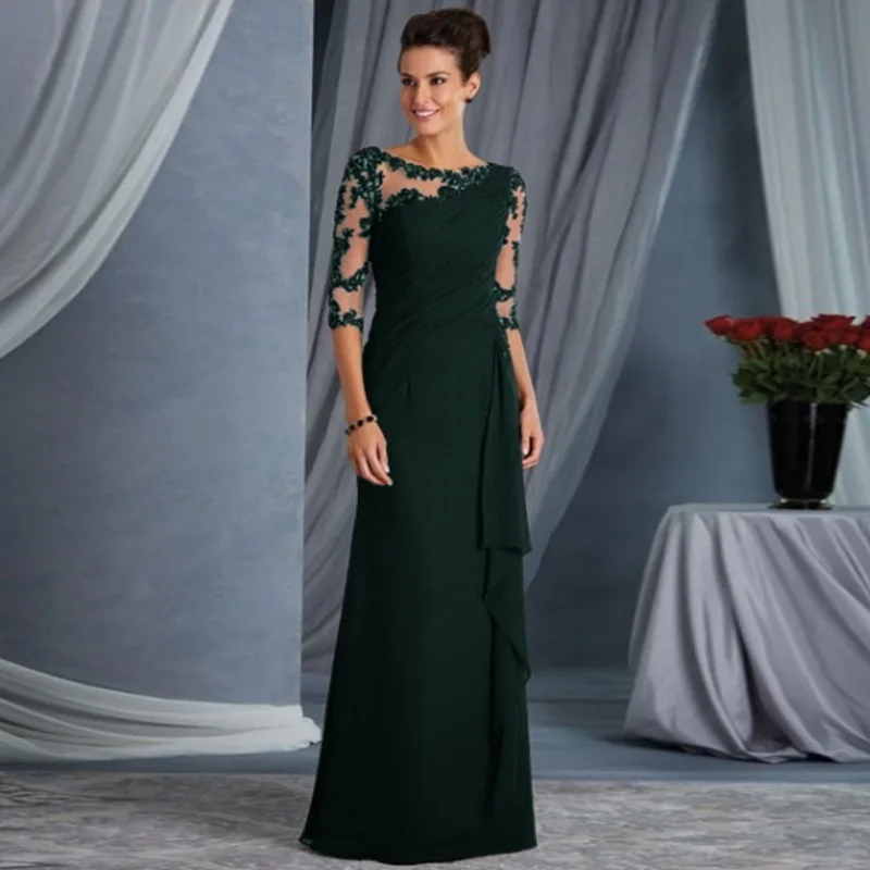 Women Long Formal Evening Dresses 2019 Maxi Christmas Prom Gowns