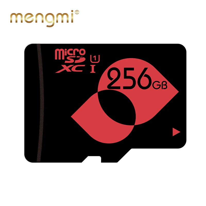 Карта памяти MENGMI 256 GB класса 10 UHS-I (U1)/UHS-I (U3) карта microSDXC с бесплатным адаптером для дрона/приборной камеры