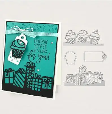 

Birthday Cheer Metal Cutting Dies Stamp Stencil for DIY Scrapbooking Photo Album Embossing Decorative Craft Die
