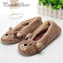 Новый Медведь Мультфильм Pattern Женщины Главная Обувь Дом Крытый Дышащий Удобная Весна Женщин Тапочки Pasoataques Бренд