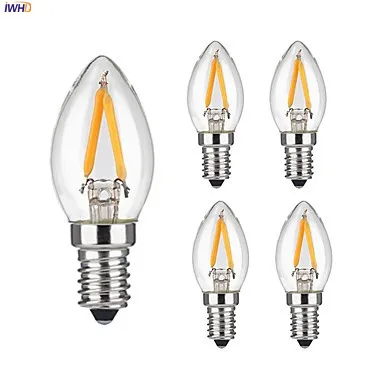 

IWHD Mimi E14 LED Edison Light Bulb 2w Bombillas Decoration Vintage Retro Lamp Indicator Refrigerator Thumb Bulb