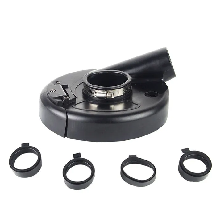 7'' Full Hinged Dust Vacuum Shroud Kit For Angle Grinder 180mm Cover Guard Hand Held To Connect With