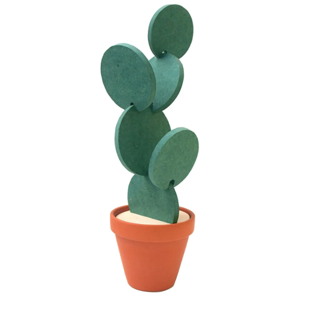 Coffee Placemat Cactus Leaf Coaster Cup Mug Glass Beverage Holder Pad Mat