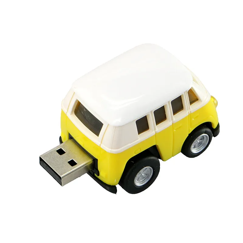 Школьный автобус, USB флеш-накопитель, модель мини-машины, 4 ГБ, 8 ГБ, 16 ГБ, 32 ГБ, 64 ГБ, 128 ГБ, флешка, USB 2,0, флешка, флеш-карта