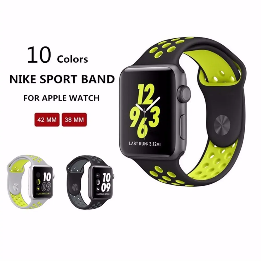 1 1 Original for apple font b watch b font NIKE band 42mm Silicone strap men