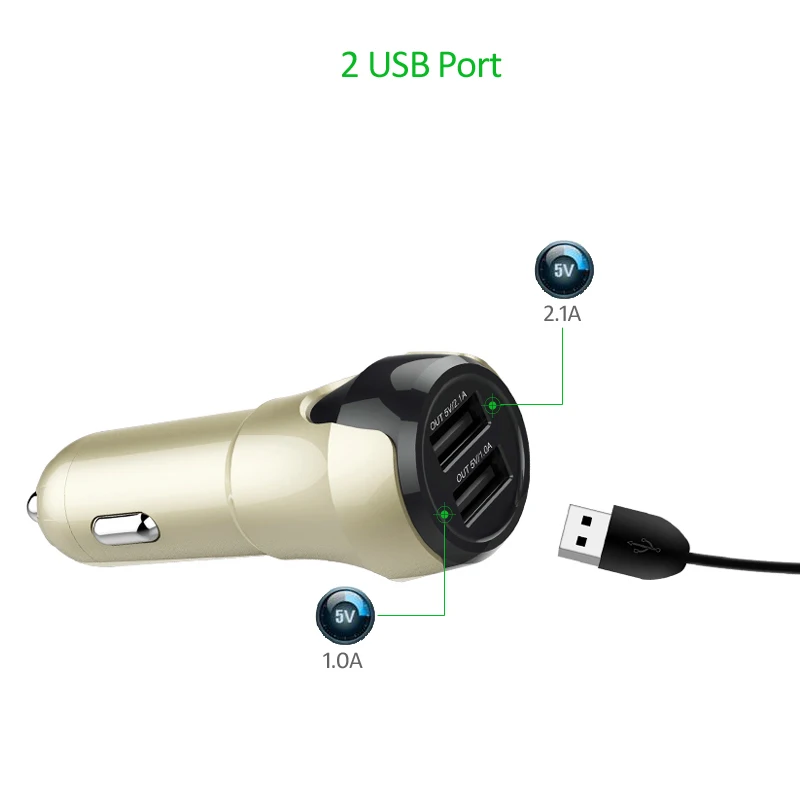 Автомобильное зарядное устройство с двумя USB портами а|charger 3.1a|charger chargerdual usb charger |