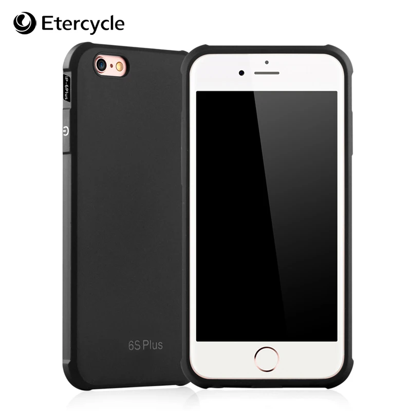 

Luxury Case for iPhone 6 6S Plus Simple Frosted Shield Compact Anti-knock Protective Cover Cases Soft Silicone TPU Shell