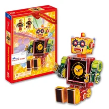 Candice guo 3D пазл Набор для творчества игрушка бумажная Строительная Модель Сборка ручная работа игра часы робот tibot подарок на день рождения Рождественский подарок 1 шт