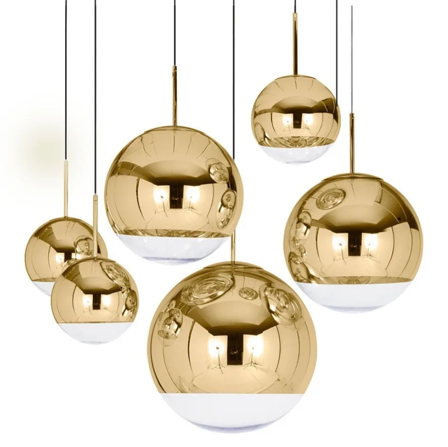 Английские стеклянные подвесные светильники, современные подвесные светильники с шариками-пузырьками, подвесные светильники, приспособление для кухонного освещения Lampara De Pie