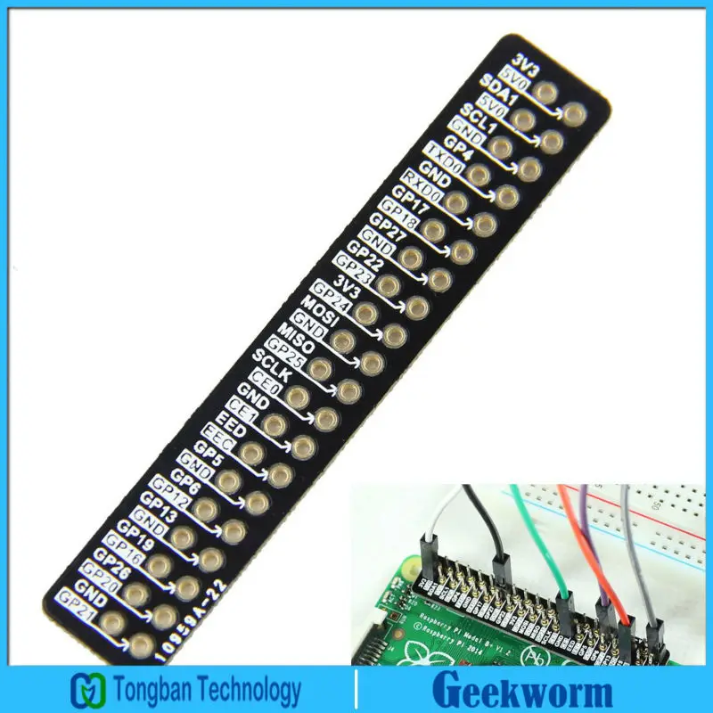 Raspberry Pi GPIO 40 Pin плата для расширения 3 Model B и 2 & + (4 шт./лот)|gpio 40|raspberry pipi |