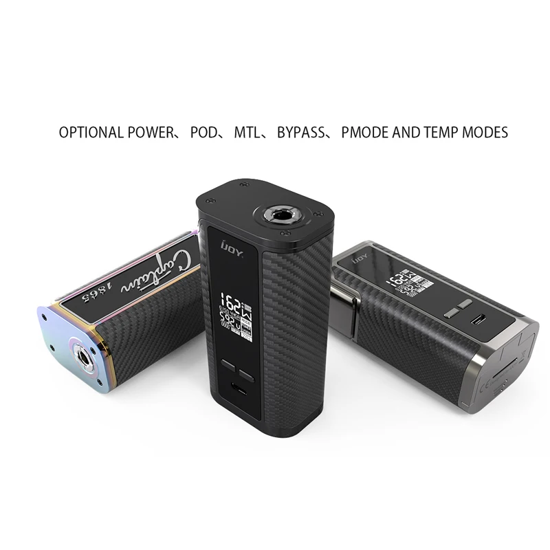 Оригинальный мод Ijoy Captain 1865 испаритель 162 Вт электронная сигарета TC бокс с