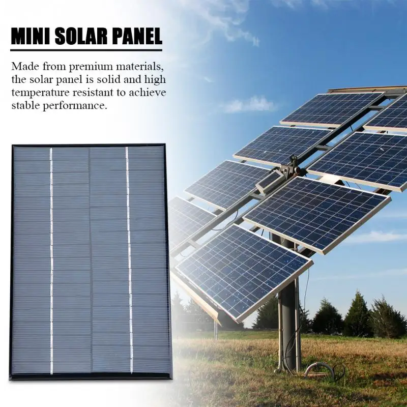 

1 PC DIY Solar Panel Power Module Charger 4.2W 18V Mini Portable Solar Panel Polycrystalline Silicon Solar Panel 200*130mm