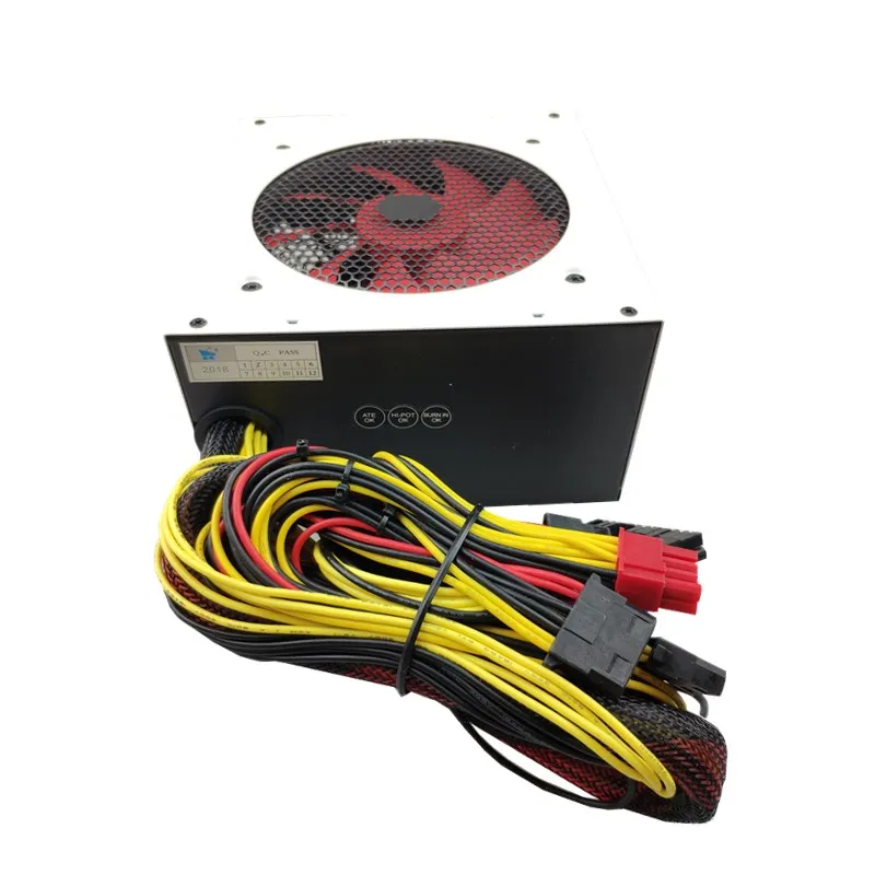 600 واط امدادات الطاقة PSU PFC مروحة كاتمة للصوت ATX 24pin 12 فولت جهاز كمبيوتر شخصي SATA الألعاب PC امدادات الطاقة ل إنتل AMD الكمبيوتر 110 فولت 220 فولت