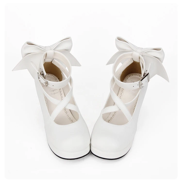 Lolita Shoes Costumes Anime Shoe Thick Heel Princess Shoes Women