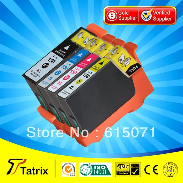 

Free Shipping ,4PK  150XL Ink Cartridge For Lexmark 150 150XL Ink Cartridge  With 2 Years Warranty