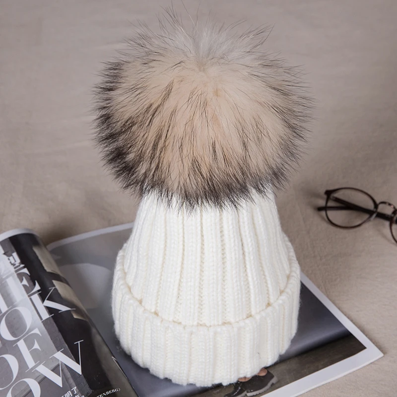 Pаспродажа 1 шт., новая шапка для мамы и ребенка, детская зимняя теплая меховая Шапка бини, хлопковая вязаная детская шапка для мамы, головной убор, шапки
