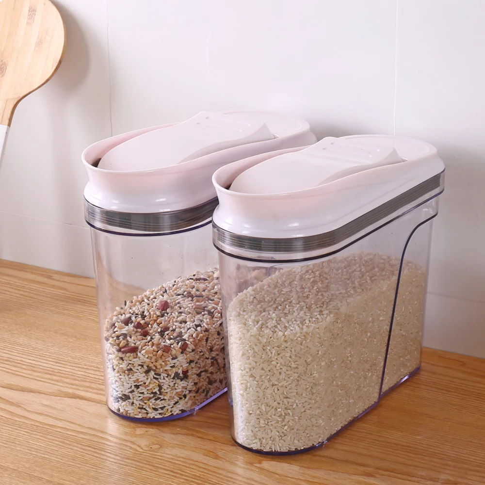Бытовой большой емкости закусок зерна Бак для Хранения запечатанные банки пластиковые прозрачные tide коробка для хранения WF4031916 Бытовой большой емкости закусок зерна Бак для Хранения запечатанные банки пластиковые прозрачные tide коробка для хранения WF4031916