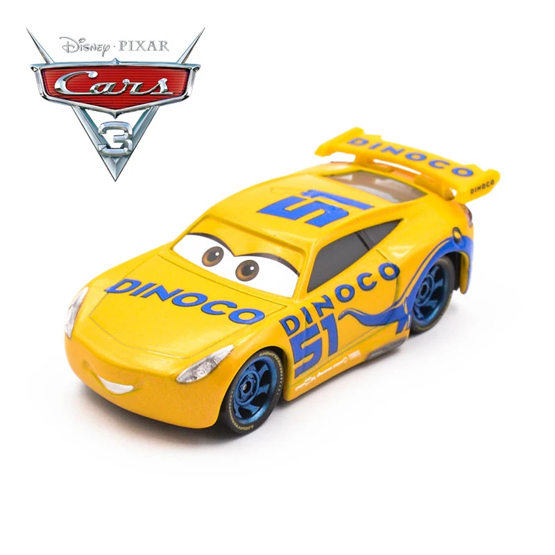 Disney Pixar Cars 3 Diecasts металлический автомобиль игрушки для детей черный шторм Джексон Молния Маккуин игрушечные транспортные средства мальчик Рождественский подарок