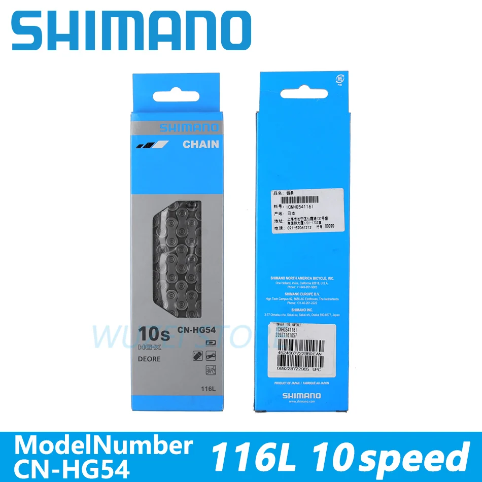 Shimano 10S цепи HG54 в штучной упаковке горный цепь для дорожного велосипеда CN 6701 HG95 116L