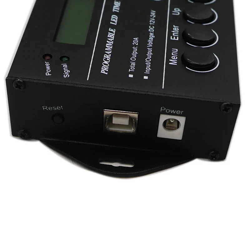 Программируемое Время программируемый RGB светодиодный контроллер DC12V/24 V 5 общего канала Выход 20A общий анод TC420/TC421