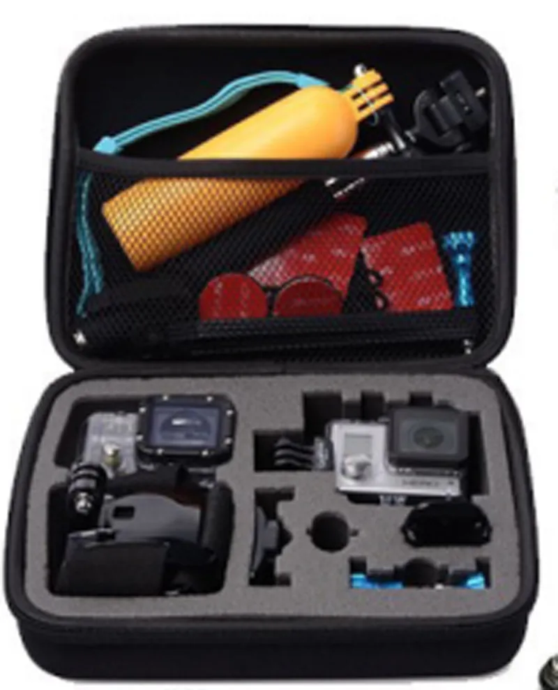 Large ! Go Pro XiaoMi Yi Sjcam Carry Case Collection Box Shockproof