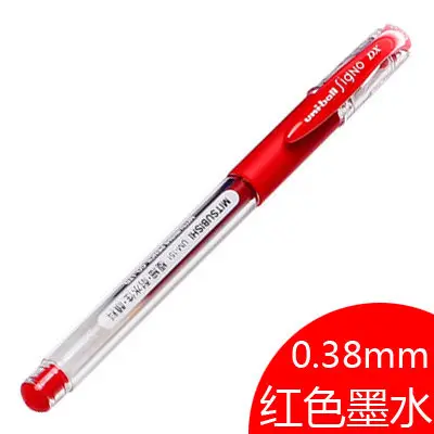 Mitsubishi UM-151 одношариковая ручка SigNo DX Гелевая Ручка-роллер тонкая ручка 0,38 мм 20 цветов - Цвет: Red 1Pc