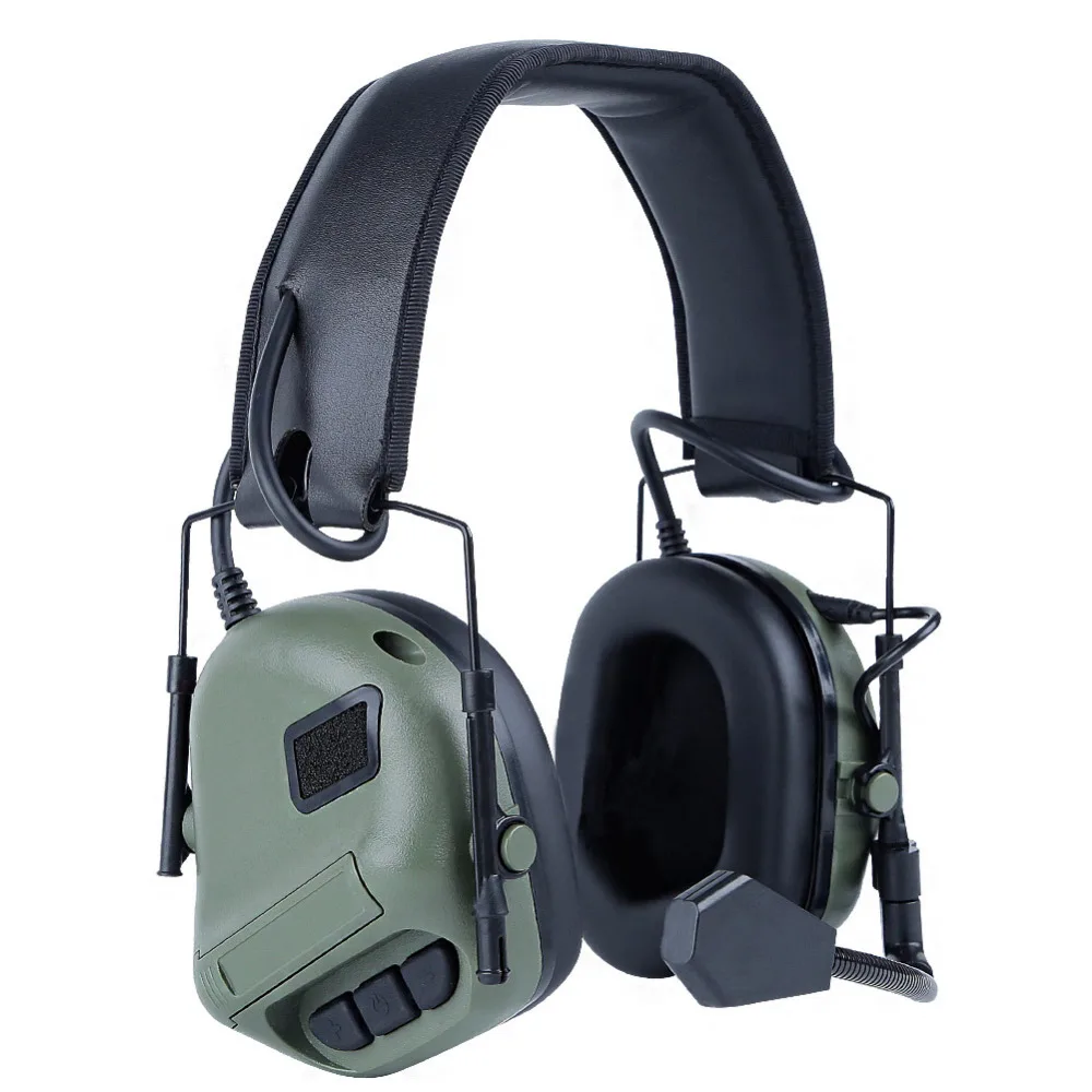 Fones de Ouvido Uso com Ptt Tático Padrão Militar Tiro Earmuff Walkie Talkie Rádio Airsoft Fone Ouvido 16 Cheap Fones de Ouvido tático & Acessórios