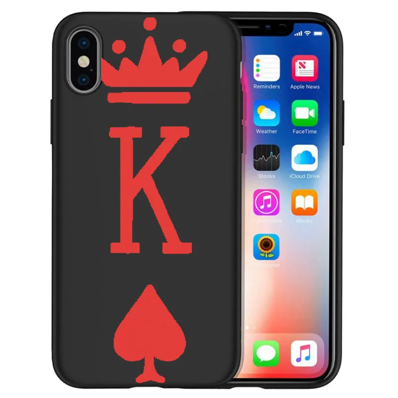 Для iPhone X XR XS Max 5 5S SE 6 6S 7 8 One Plus 5 5T 7 Pro Oneplus 6 6Tphone чехол для телефона Funda Coque Etui king queen DIY - Цвет: H1674