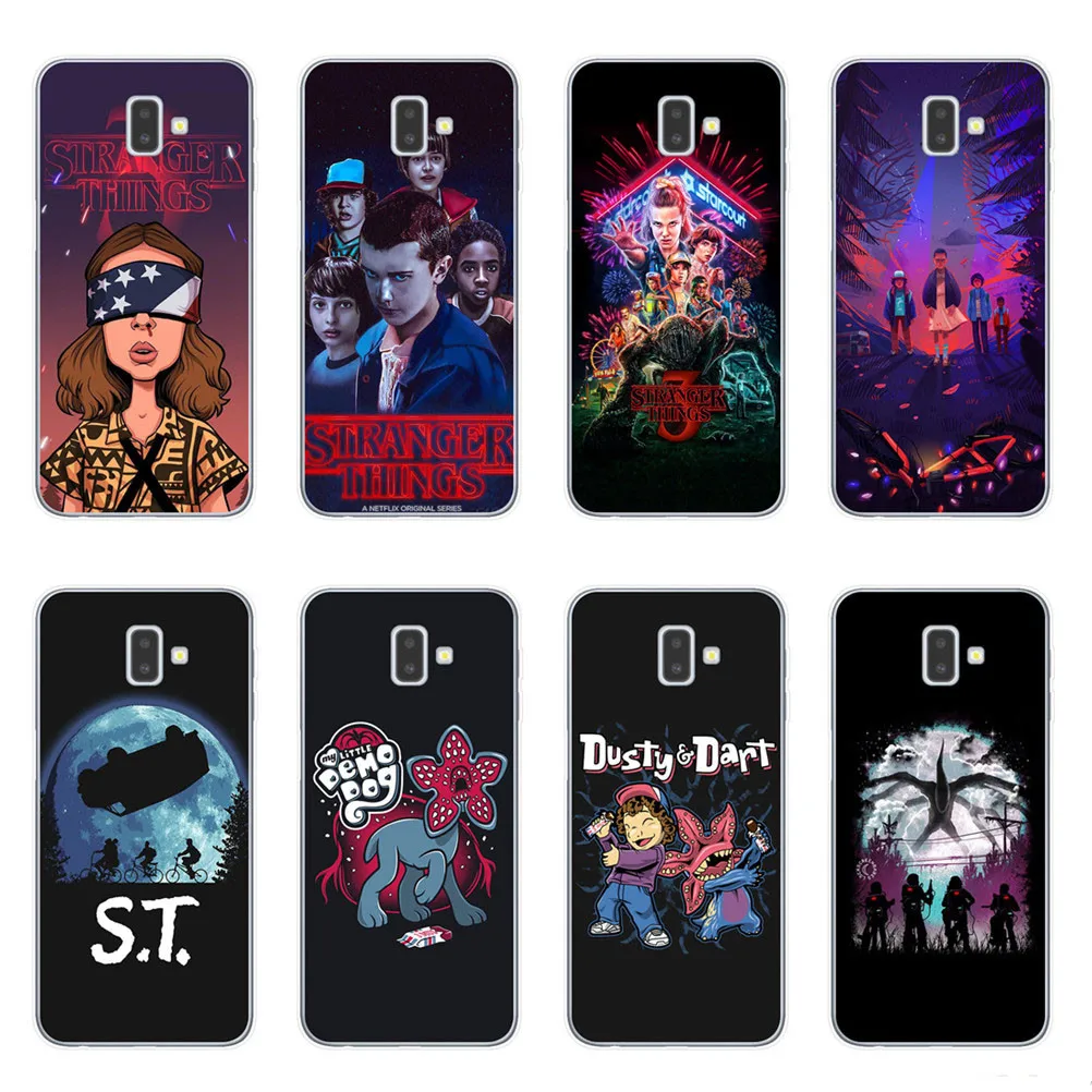 

Stranger Things Season 3 DEMOGORGON HUNTER Soft TPU Phone Case Cover For Samsung J3 J5 J7 2016 2017 J4 J6 Plus 2018 Note 10 Pro
