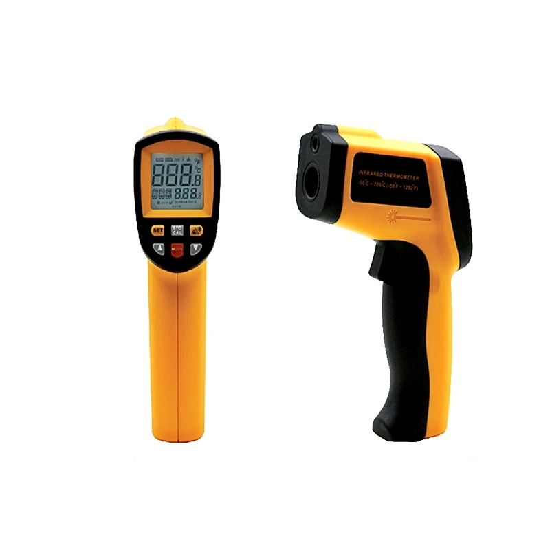 

--50~700C -58~1292F Pyrometer 0.1~1EM Celsius IR Infrared Thermometer Non-Contact
