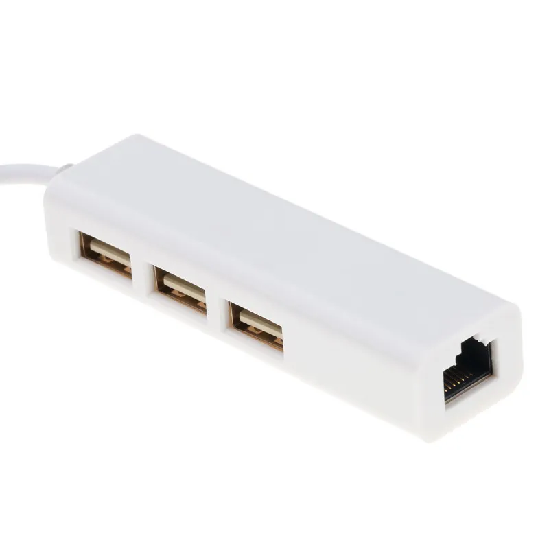 Kebidu 3 порта USB2.0 концентратор типа C в Ethernet LAN RJ45 кабель адаптер сеть Высокоскоростная карта адаптер передачи данных для Macbook