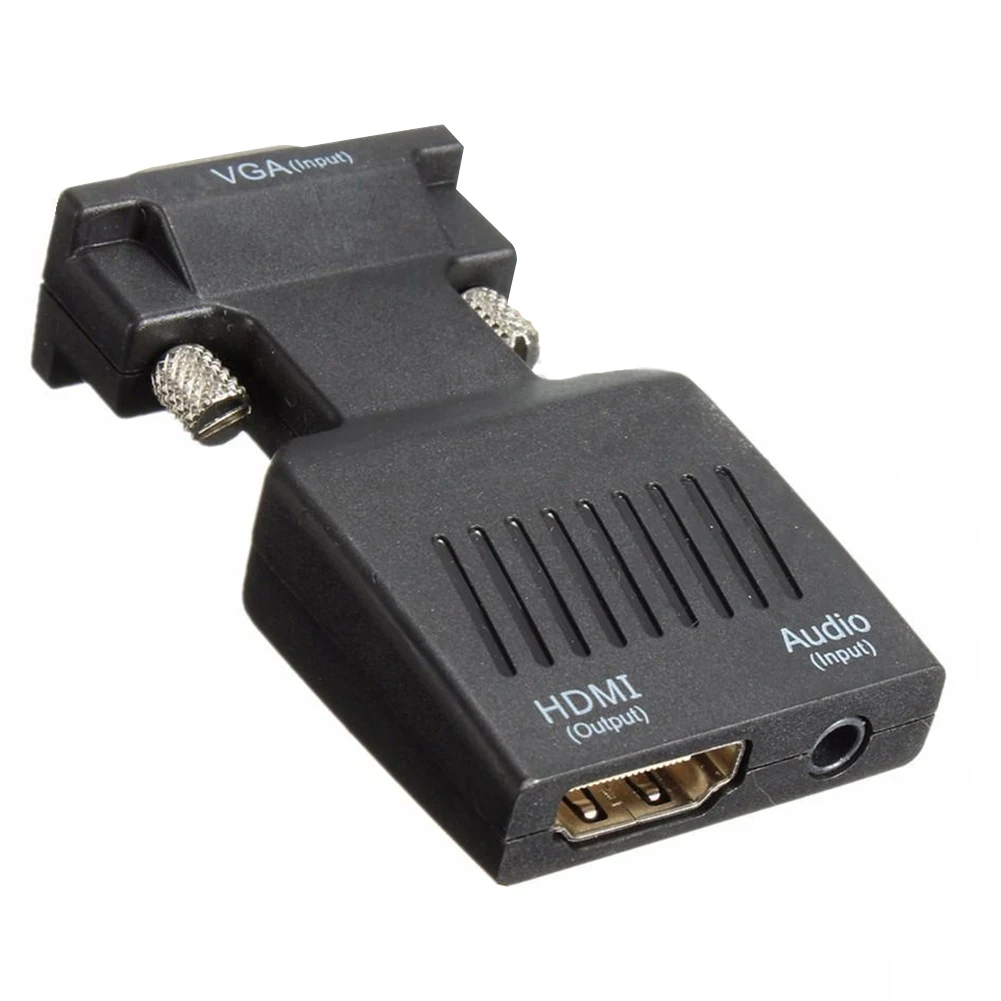 1080P VGA Male to HDMI Female Adapter Converter with USB Audio Cablein