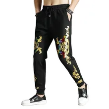 Весенне-летняя модная одежда с цветочным принтом, спортивные штаны для бега, мужские повседневные штаны, облегающие хлопковые спортивные штаны, брюки для хип-хопа