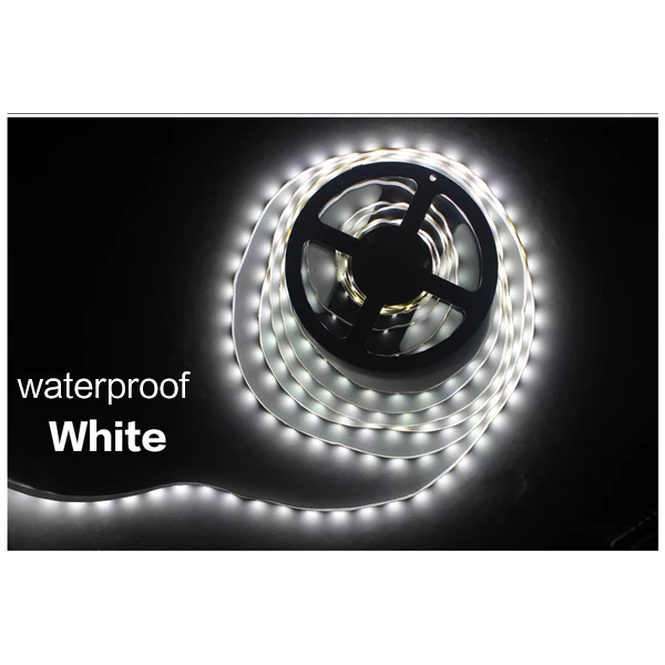 Горячая Распродажа, 5 м, 300 светодиодов, водонепроницаемый RGB светодиодный светильник, 3528 DC12V, 60 светодиодов/м, Fiexble светильник, Светодиодная лента, лампа для украшения дома - Испускаемый цвет: Белый