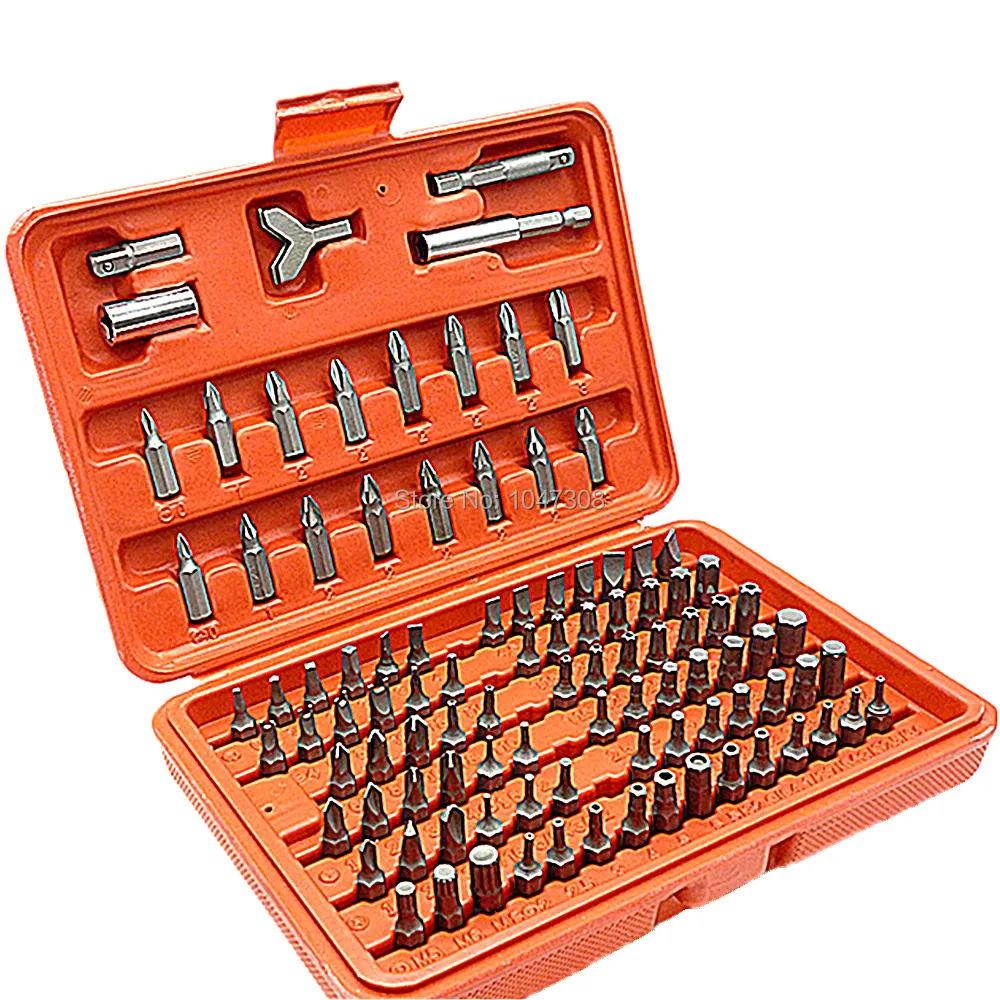 100pcs Security Screwdriver Torx Hex Tamper Proof Bit Set Locksmith Car