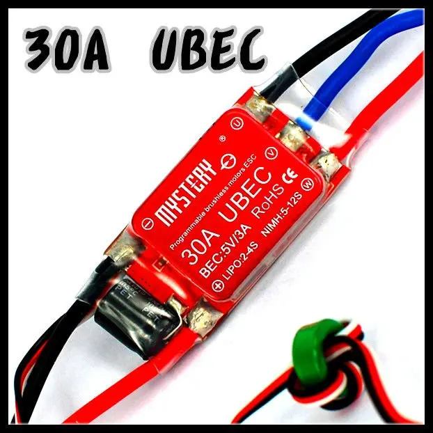 

Mystery Topspeed 30A UBEC Brushless ESC Programablec Speed Controller ESC For RC Helicopter Airplane