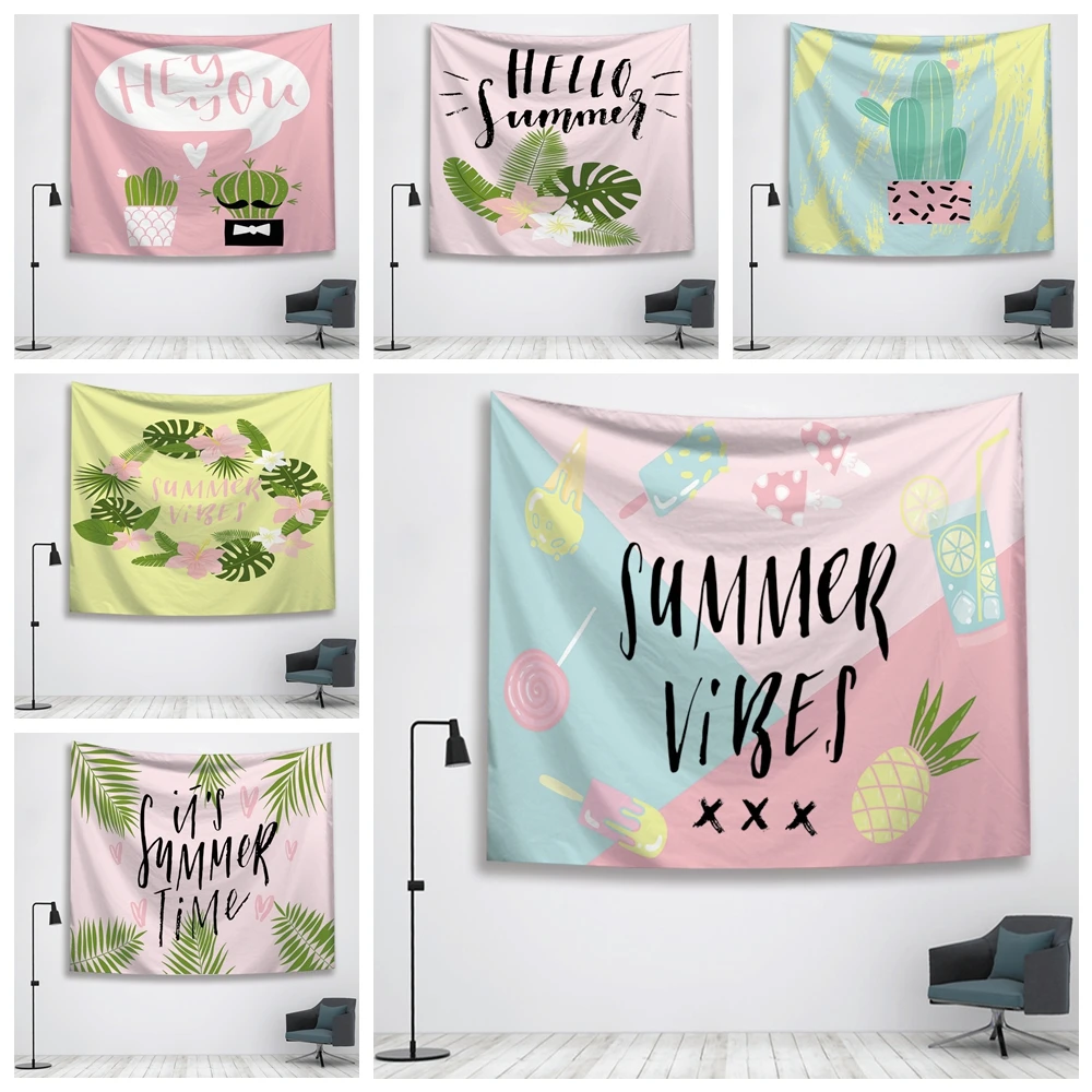 

Cartoon Cactus Tapestry Wall Hanging Wall Tapestry Blanket Farmhouse Decor Wall Fabric Boho Decor Window Tapestry College Dorm