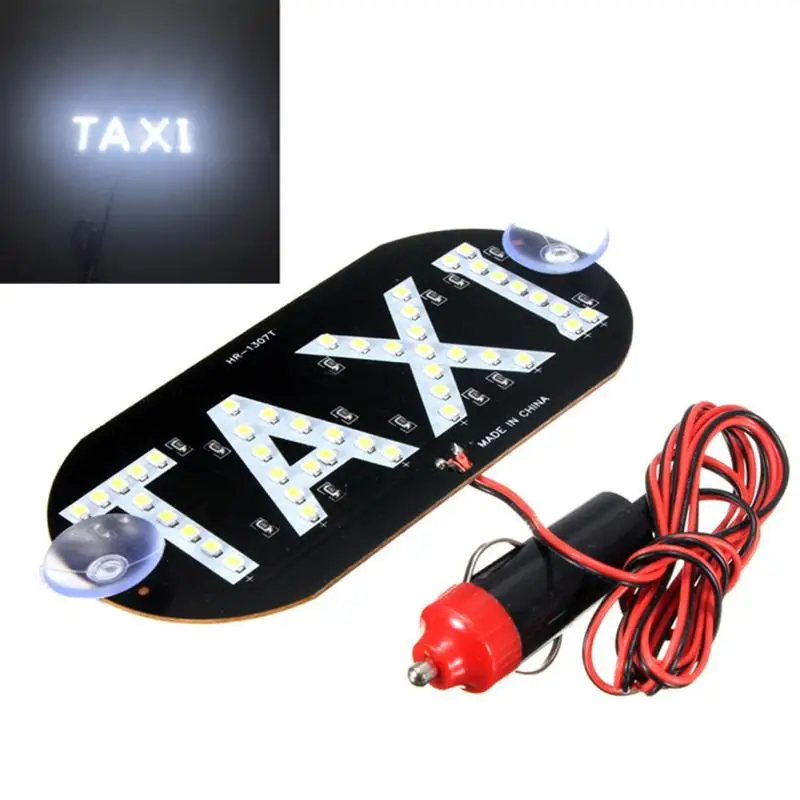

new 45 LED Cab Taxi Empty Light LED Auto Green Taxi Roof Sign Light 12V Vehical Inside Windscreen Lamp Auto Bulb Signal Light