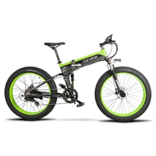 Cyrusher 500W 48V 10AH полностью подвесная рама Ebike XF690 Fat tire e-bike складной электрический велосипед с компьютерным спидометром