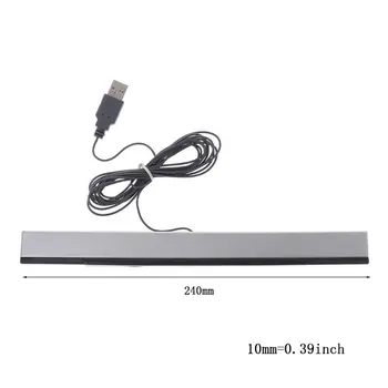 

Sensor Bar Wired Receivers IR Signal Ray USB Plug Replacement for Nitendo Remote