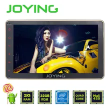 Joying Latest 2GB RAM double 2 din 8inch Android 5.1 luxury gold color kit Car Radio stereo HU Bluetooth steering-wheel GPS Navi