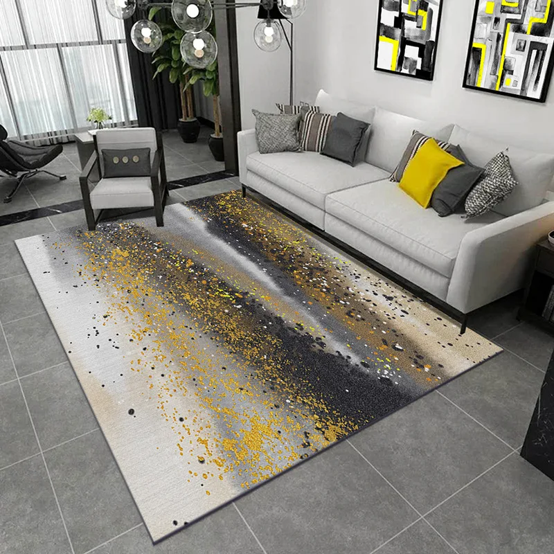 

Nordic 3D Printed Carpets For Bedroom Living Room Modern Abstract Tea Table Rugs Anti-slip Bathroom Mats Kitchen Area Rugs