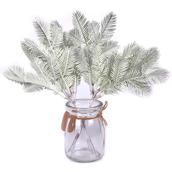 

6Pcs/lot Pine Needle Leaf Artificial Flowers for Wedding Home Decoration DIY Handcraft Wreath Gift Scrapbooking Fake Flowers