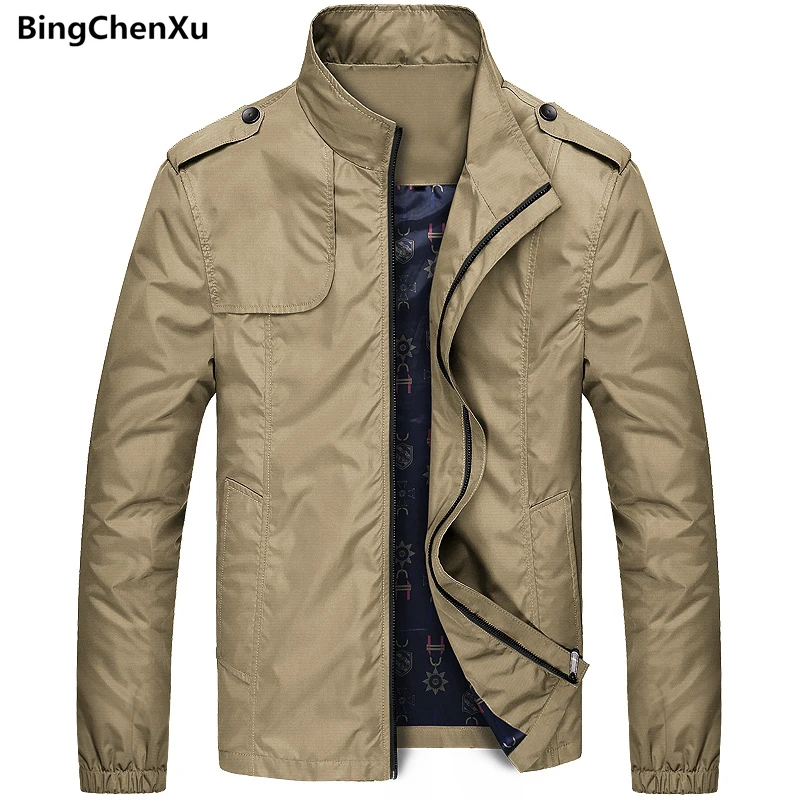 

Men's Spring Autumn Jacket Simple British Style Outerwear & Coats Male Bomber Jacket Wind Breaker Motorcycle Jacket Men 1393