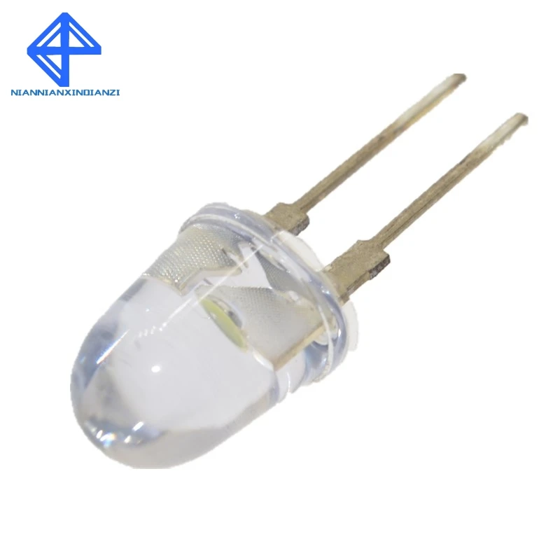 10 шт. LED мм белый прозрачный 0 75 мА Вт ультра яркий круглый светодиодный ОД