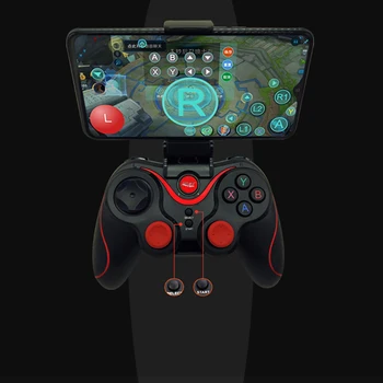 

Joystick Controller Pubg Controller Wireless Bluetooth 4.0 Gamepad For Iphone Android For PS3 / PC Win7/8/10 For Ps4 Controller