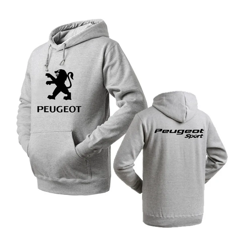 Новые модные повседневные Логотип Peugeot пуловер Толстовка уличная одежда